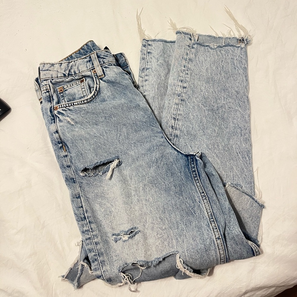 H&M high waisted mom jeans